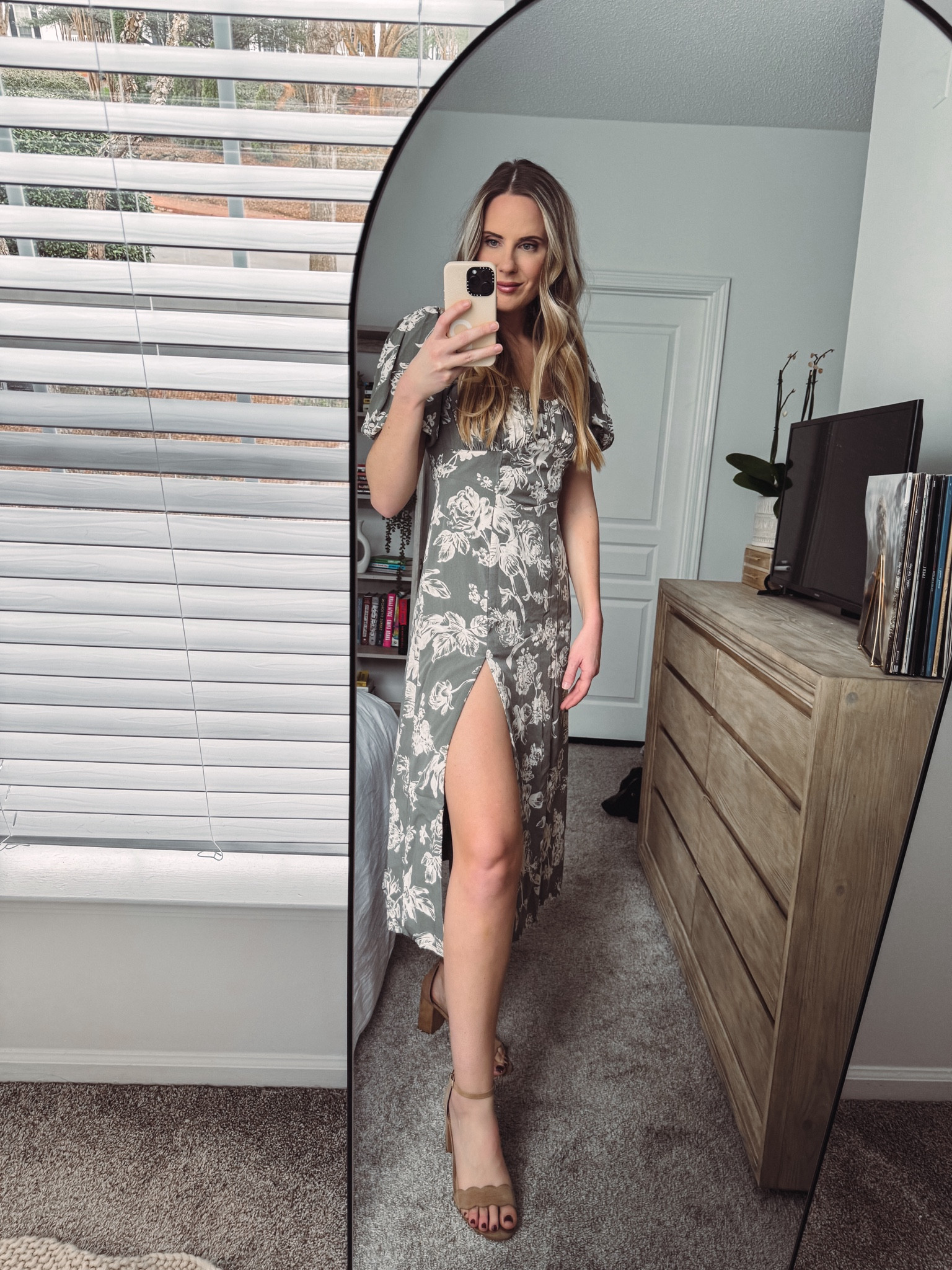Whether you dress her up with a pair of nude heels for a wedding or dress her down with sneakers and a jean jacket for a date night, this dress is a perfect staple piece for spring! 

Sizing: Small, Tall

#LTKstyletip