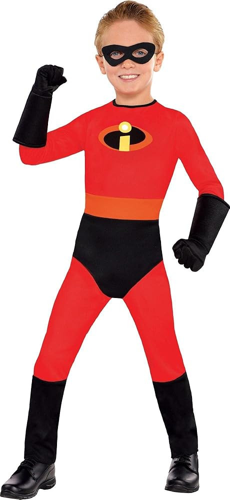 Party City The Incredibles Costume - Includes Jumpsuit, Gloves & Mask - Halloween, Birthday Parti... | Amazon (US)