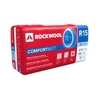 R-15 Comfortbatt 3-1/2 in. x 15 in. x 47 in. Fire Resistant Stone Wool Insulation Batt (59.7 sq. ... | The Home Depot