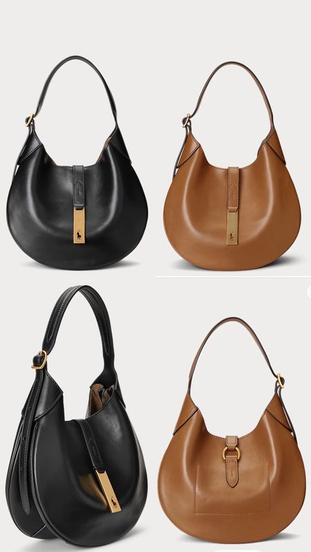 Polo Ralph Lauren bag. Polo ID Calfskin Small Shoulder Bag. Dual-compartment saddle silhouette. Leather adjustable strap. Designer bag.  Wardrobe staple. Timeless. Gift guide idea for her. Luxury, elegant, clean aesthetic, chic look, feminine fashion, trendy look, workwear, office. 

#LTKworkwear #LTKover50style #LTKuk