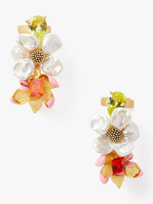 Floral Frenzy Ear Pin Earrings | Kate Spade (US)