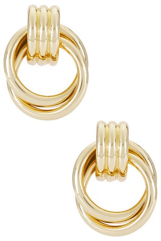 Mini Mia Earrings in Gold | Revolve Clothing (Global)