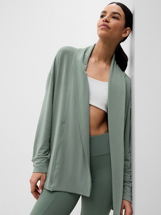 GapFit LENZING™ TENCEL™ Modal Supersoft Open Cardigan | Gap (US)