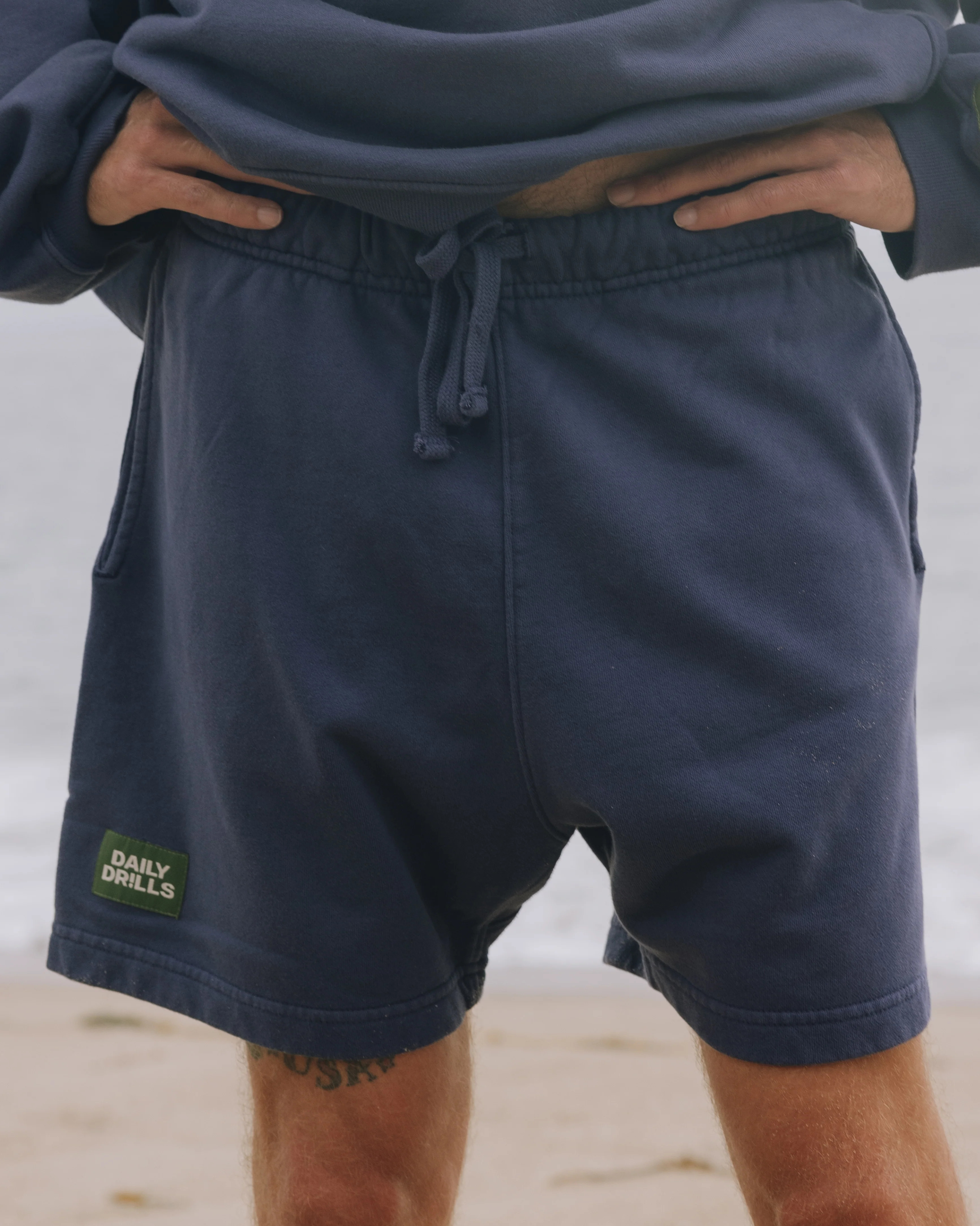 Mens Sweat Shorts - Navy | Daily Drills