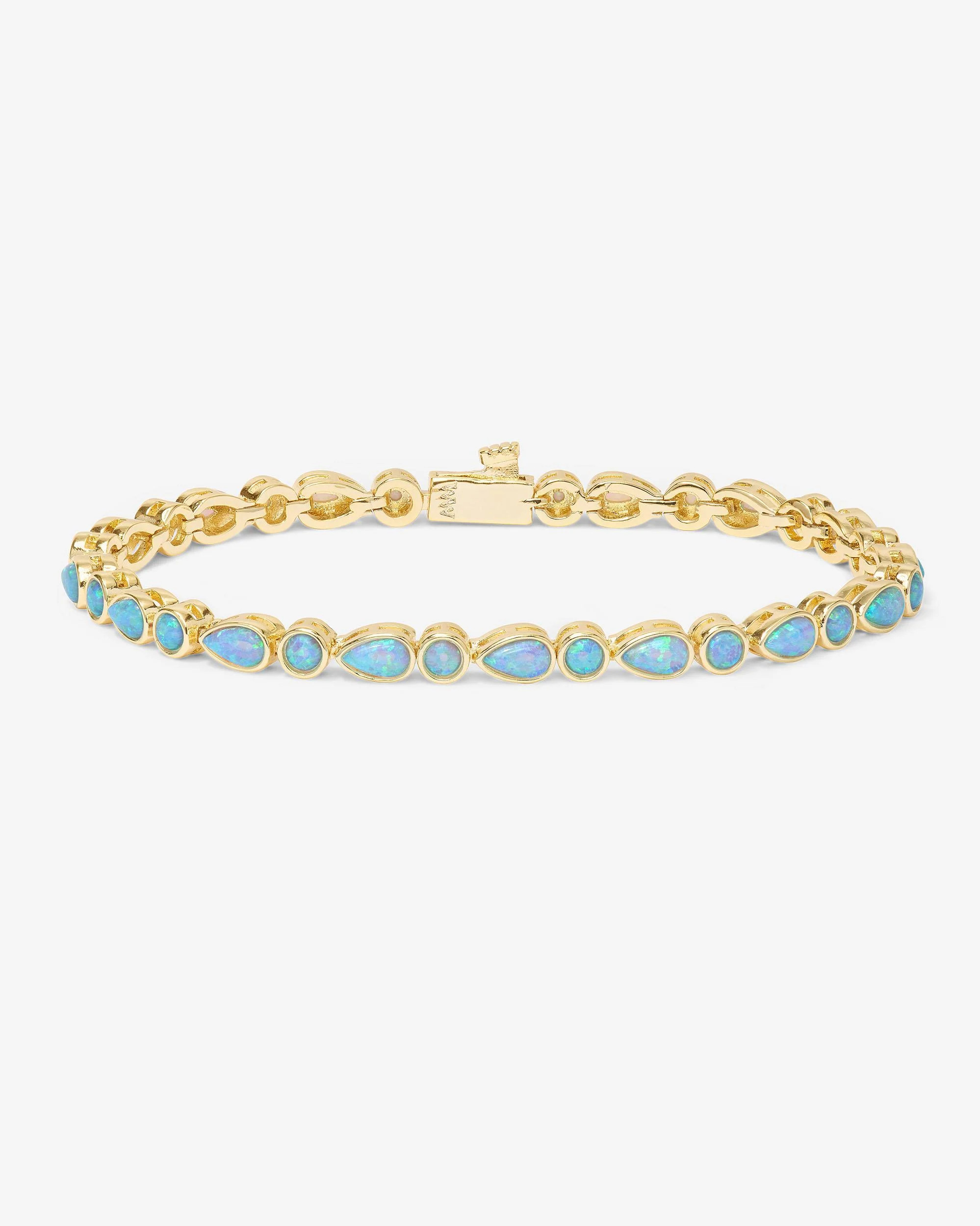 Isla Tennis Bracelet - Gold|Blue Opal | Melinda Maria Jewelry