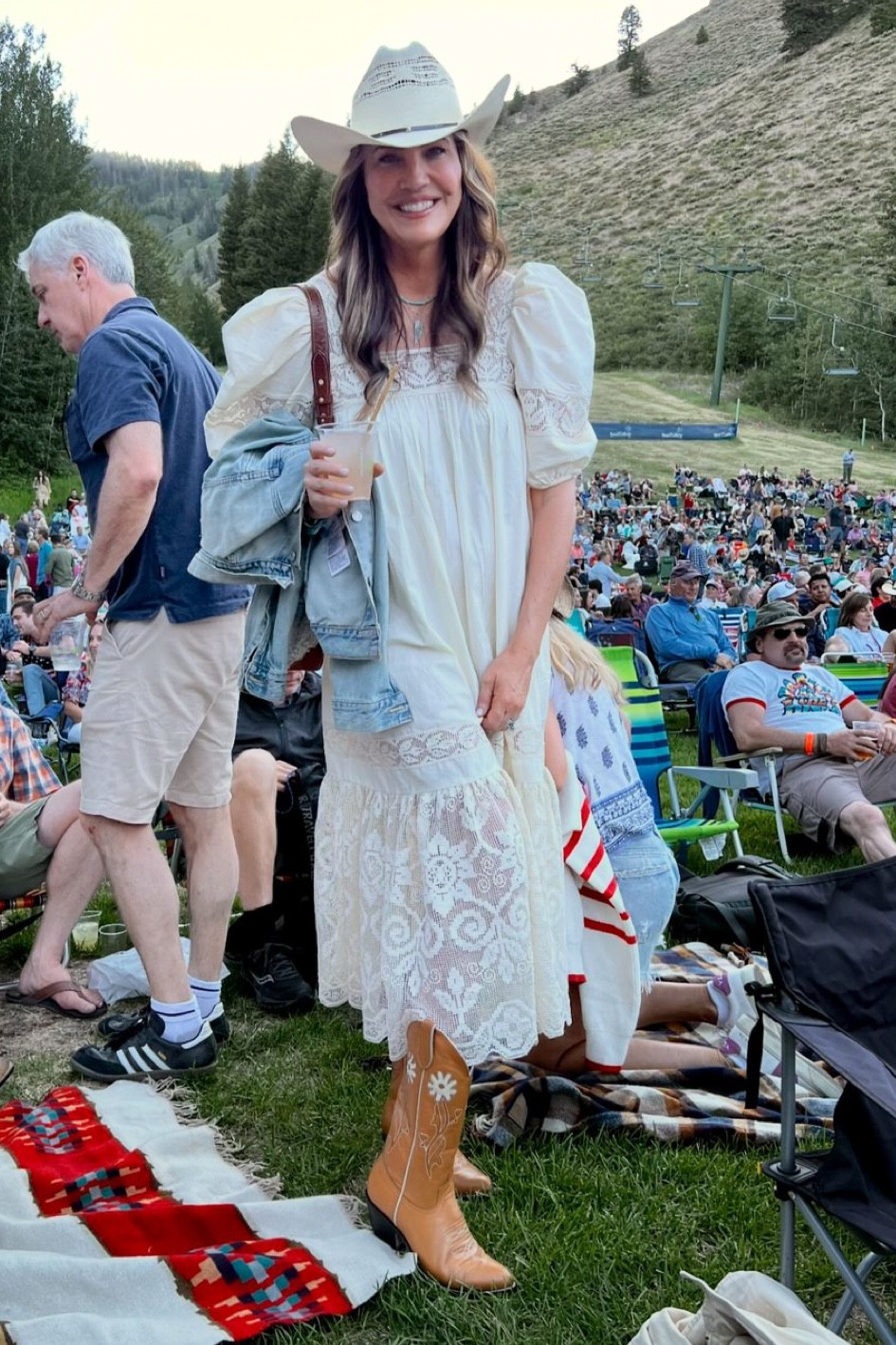 Country music festival outfit! Peep my new fave boots (fits true to size)! I love everything about this look! 

#LTKShoeCrush #LTKStyleTip #LTKSeasonal