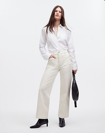 The Emmett Wide-Leg Full Length Jean: Patch Pocket Edition | Madewell