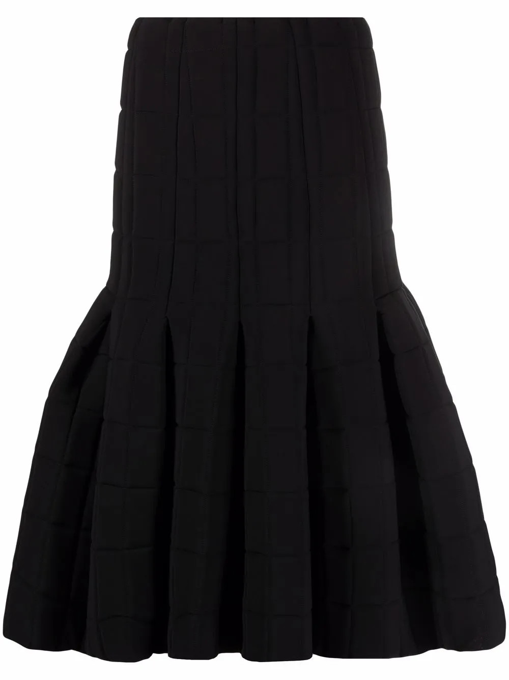 peplum flared midi skirt | Farfetch (US)