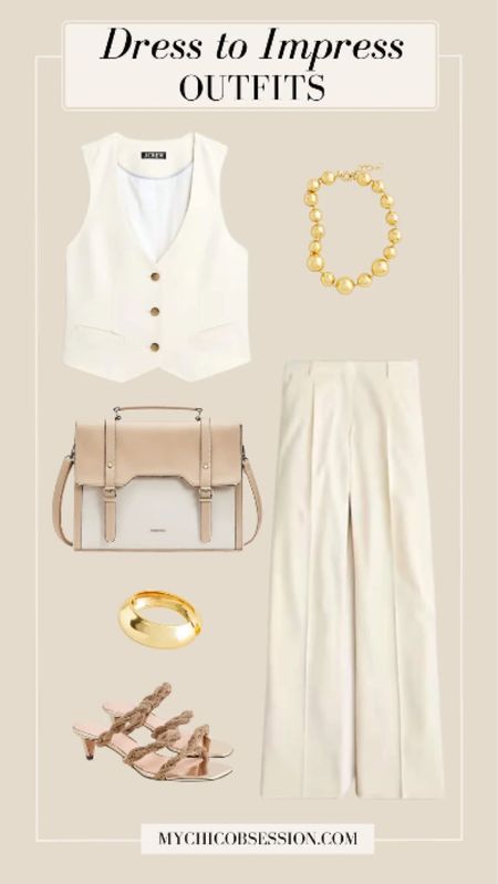 For hot weather, lightweight cotton and linen are perfect for both elevating your look and keeping you cool with their breathable nature. 

Style a vest top by pairing it with cream trousers, chunky gold jewelry, a top handle bag, and heels.

#LTKSeasonal #LTKStyleTip