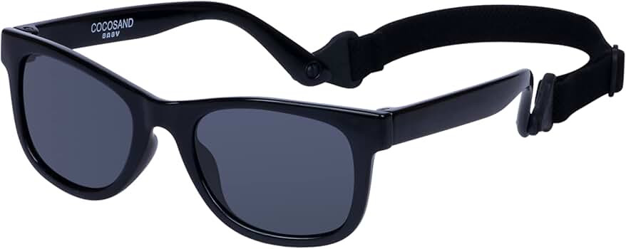 COCOSAND Baby Sunglasses with Strap Polarized Flexible Square UV400 for Infant Toddler Boys Girls... | Amazon (US)