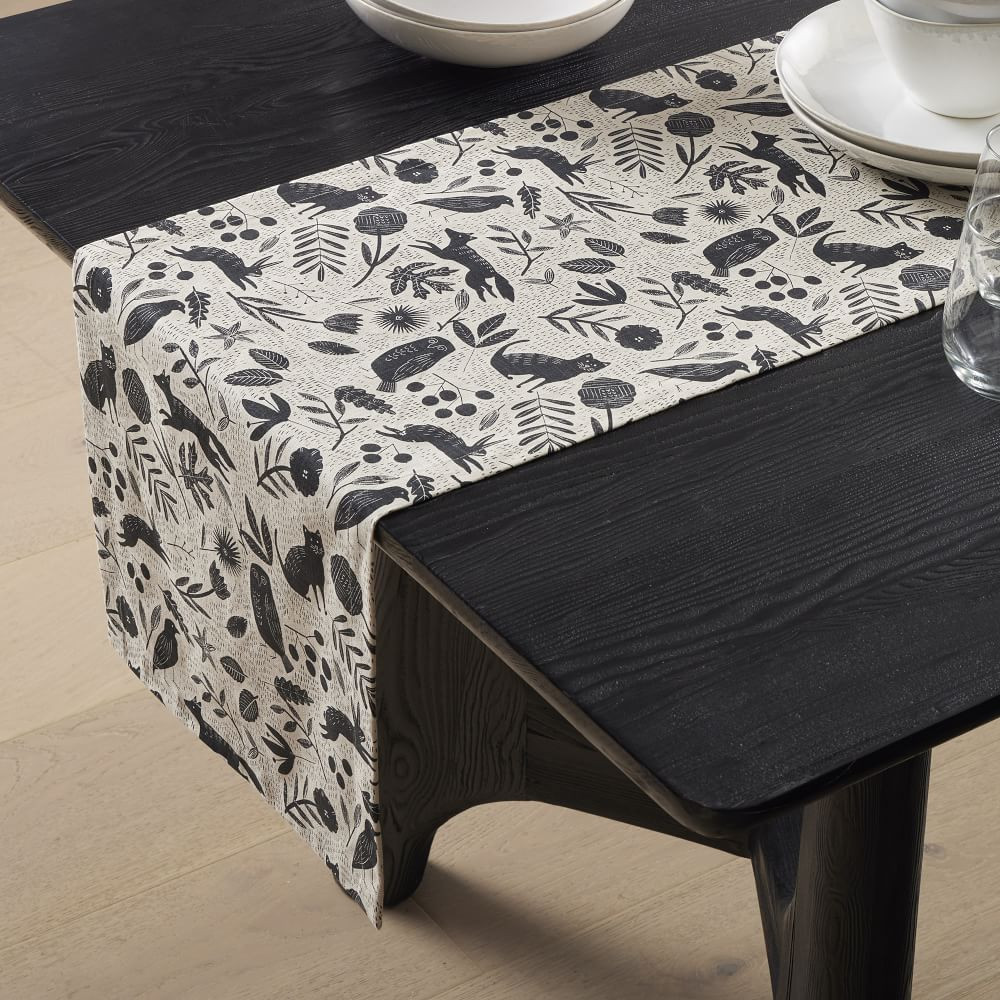 Halloween Scandi Folk Cotton Runner | West Elm (US)