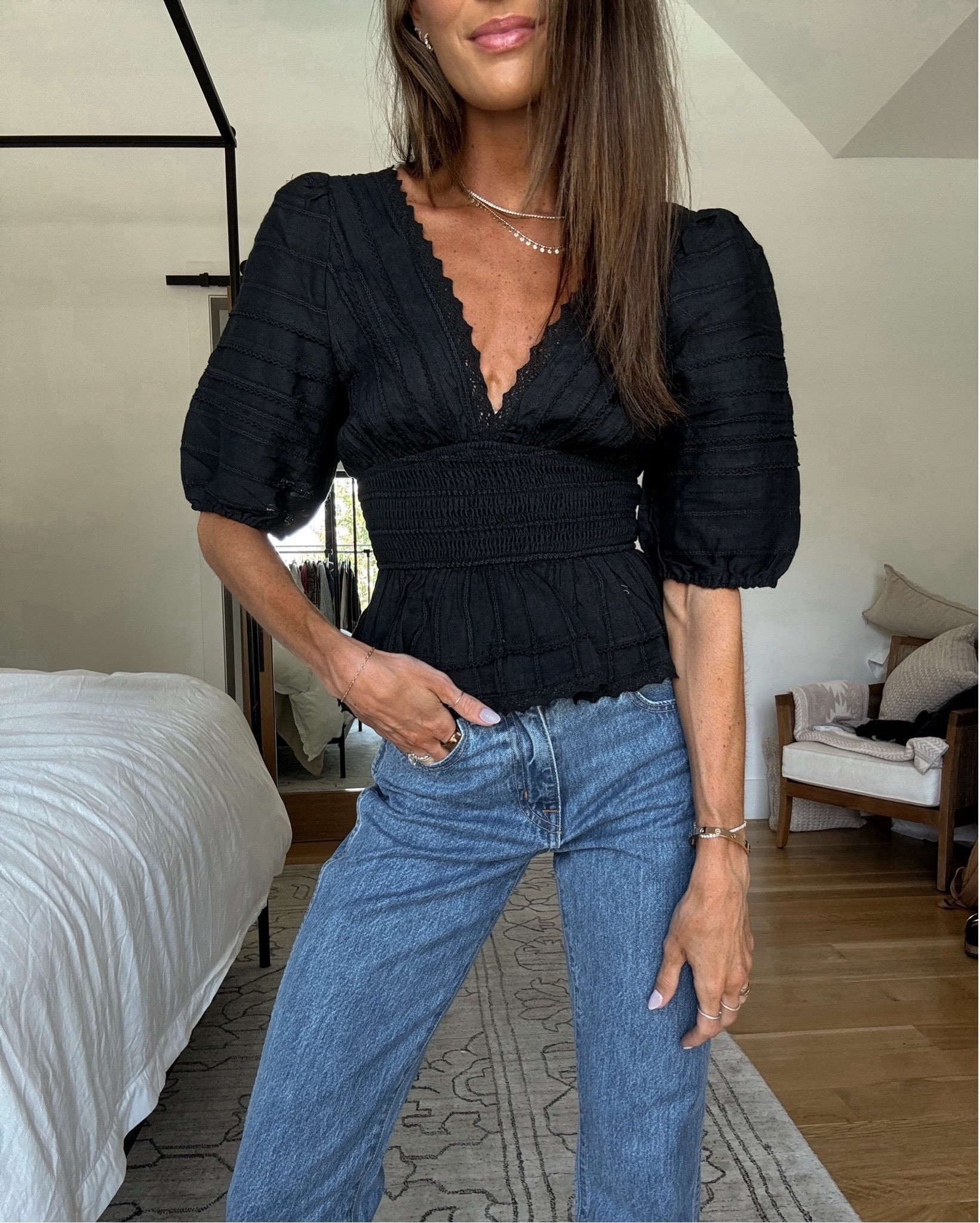 prettiest black top on sale! 🖤

#LTKxVICI