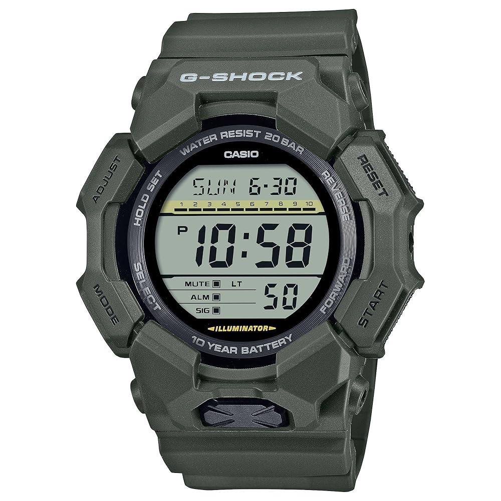 Casio G-Shock Olive Green Digital 10 Year Battery Watch GD-010-3 | Amazon (US)