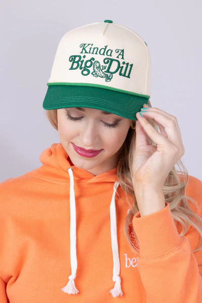 Simply Southern Embroidered Kinda A Big Dill Hat for Women in Cream | Glik's