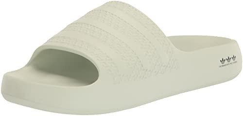 adidas Originals Women's Adilette Slide Sandal, Linen Green/Black/Linen Green (Ayoon), 10 | Amazon (US)
