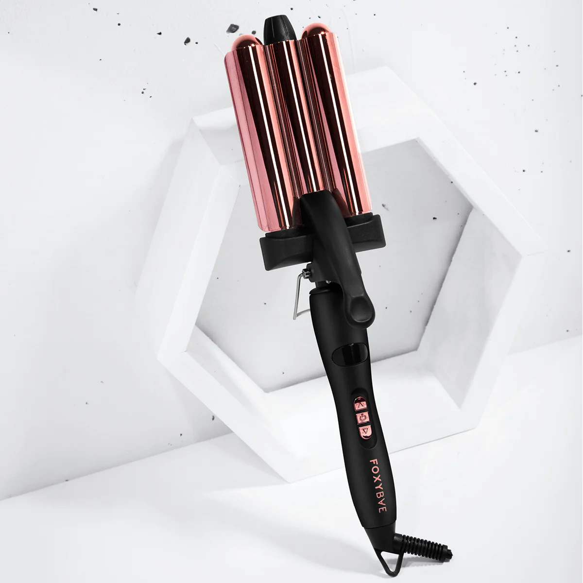 ROSE GOLD TITANIUM TRIPLE WAVER | FoxyBae 