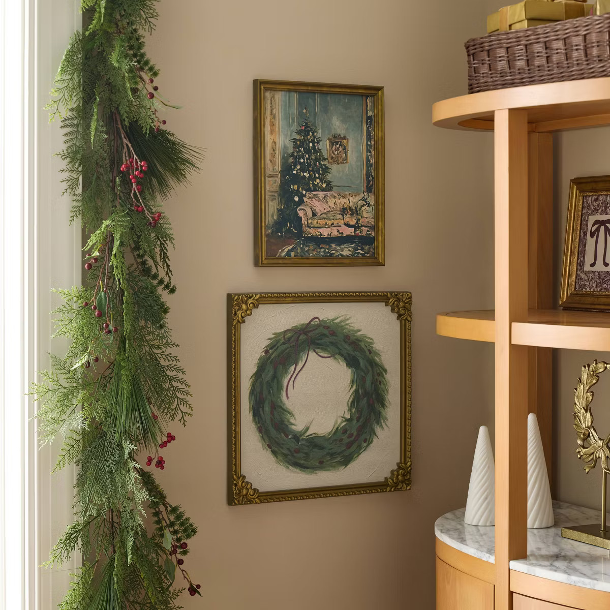 11"x14" Moody Christmas Scene Framed Wall Art - Threshold™ designed with Studio McGee | Target