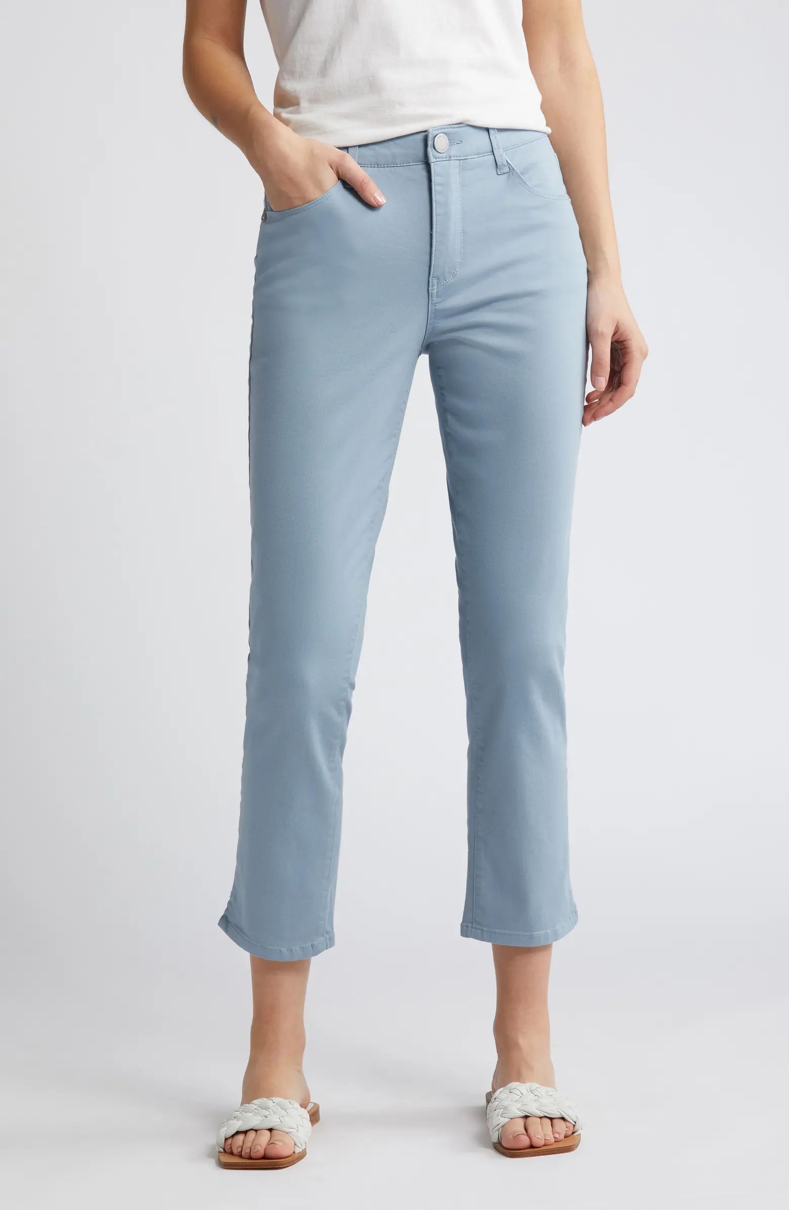 Wit & Wisdom 'Ab'Solution High Waist Slim Straight Ankle Pants | Nordstrom | Nordstrom