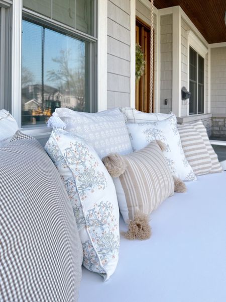 Pretty and affordable outdoor pillows to snag now! 

#patiodecor #homedecor #outdoorpillows

#LTKhome #LTKSeasonal #LTKunder50