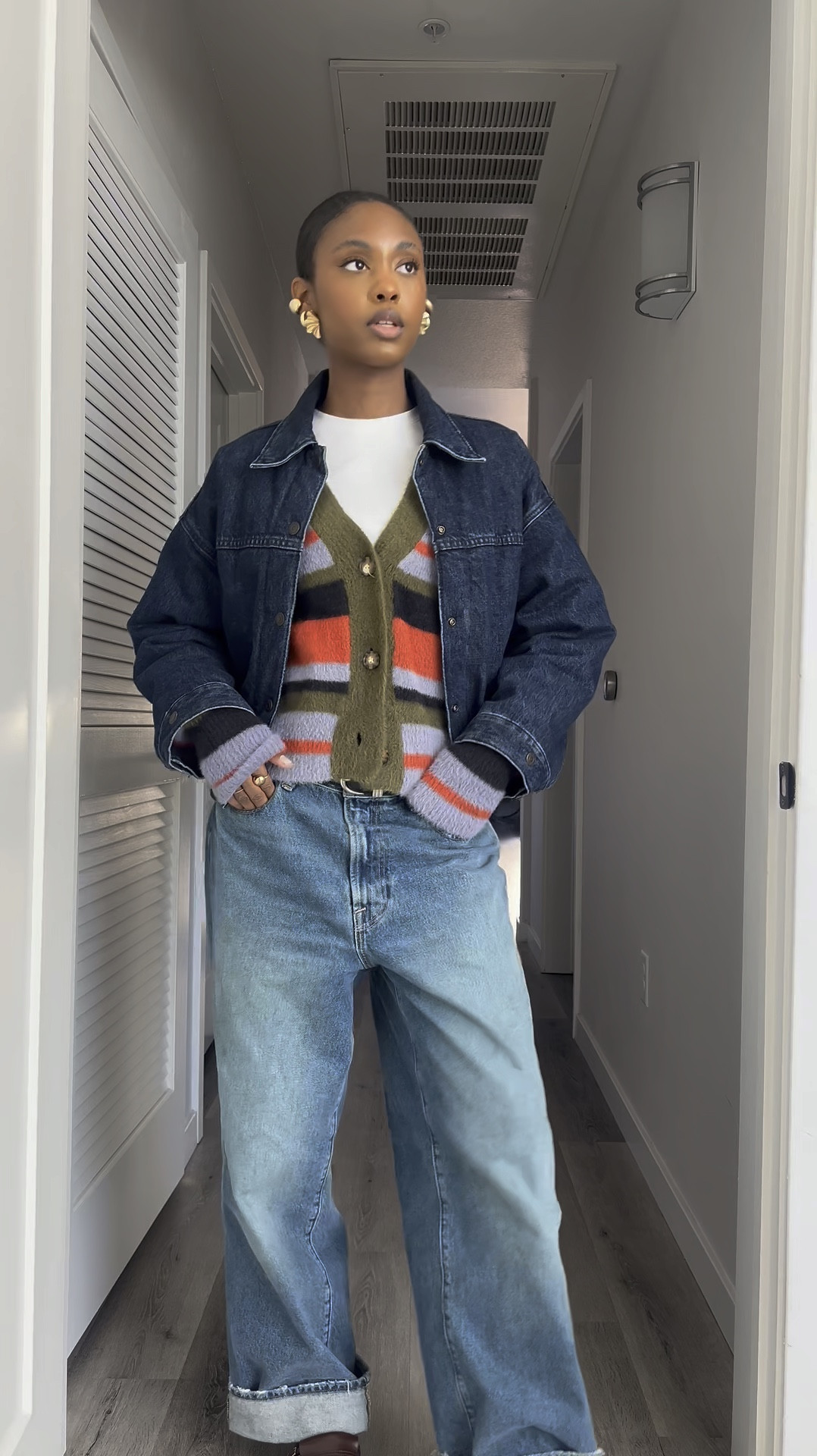 A cardigan, jeans, loafers are definitely my go to easy outfit! Also this levi’s reversible jacket is my absolute most worn jacket!! 

#LTKWatchNow #LTKFindsUnder50 #LTKFindsUnder100