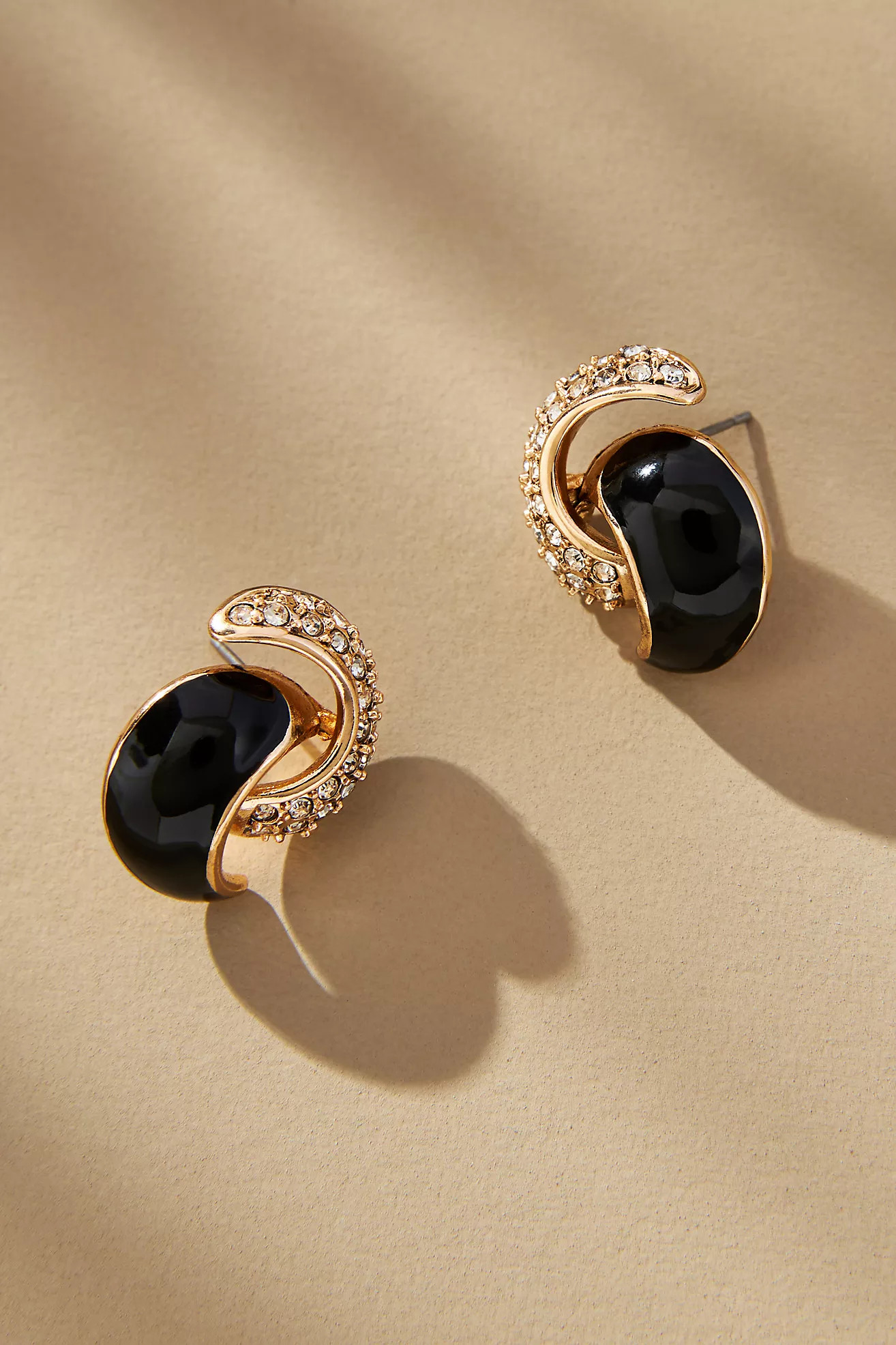 Enamel Pavé Earrings | Anthropologie (US)