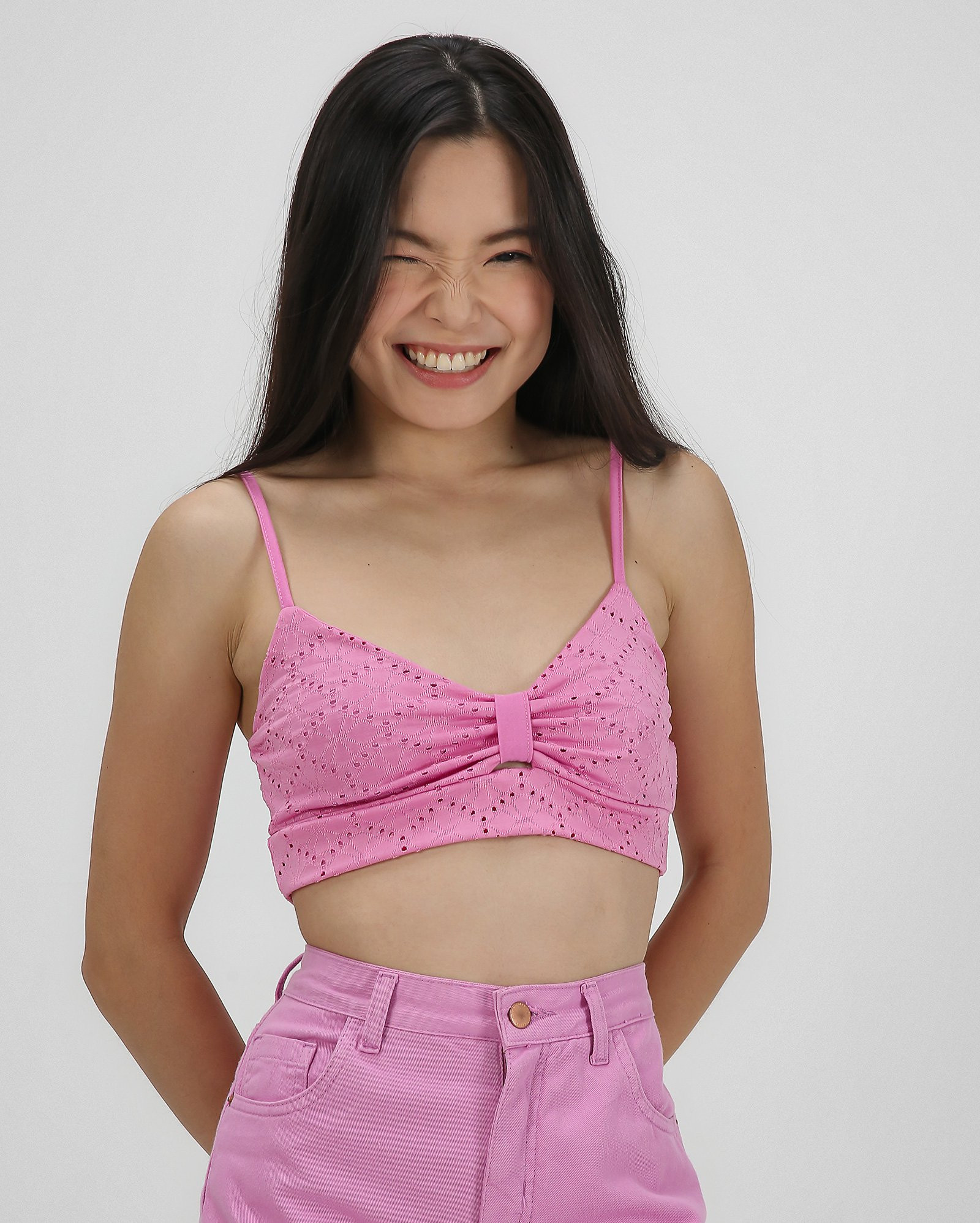 Regata cropped juvenil laço rosa | Y C by Riachuelo | Riachuelo (BR)