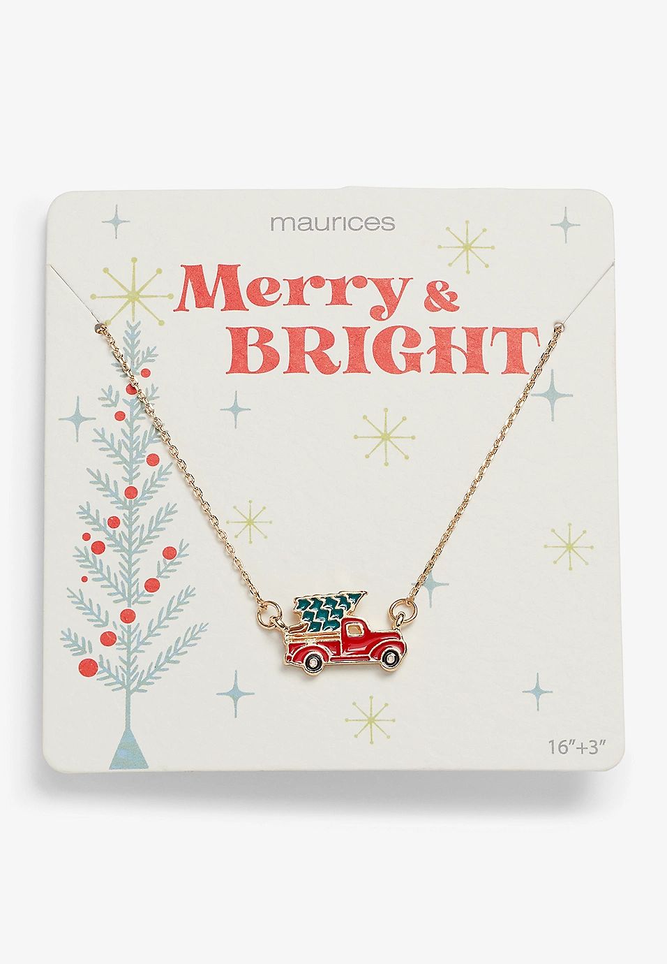 Holiday Truck Pendant Necklace | Maurices