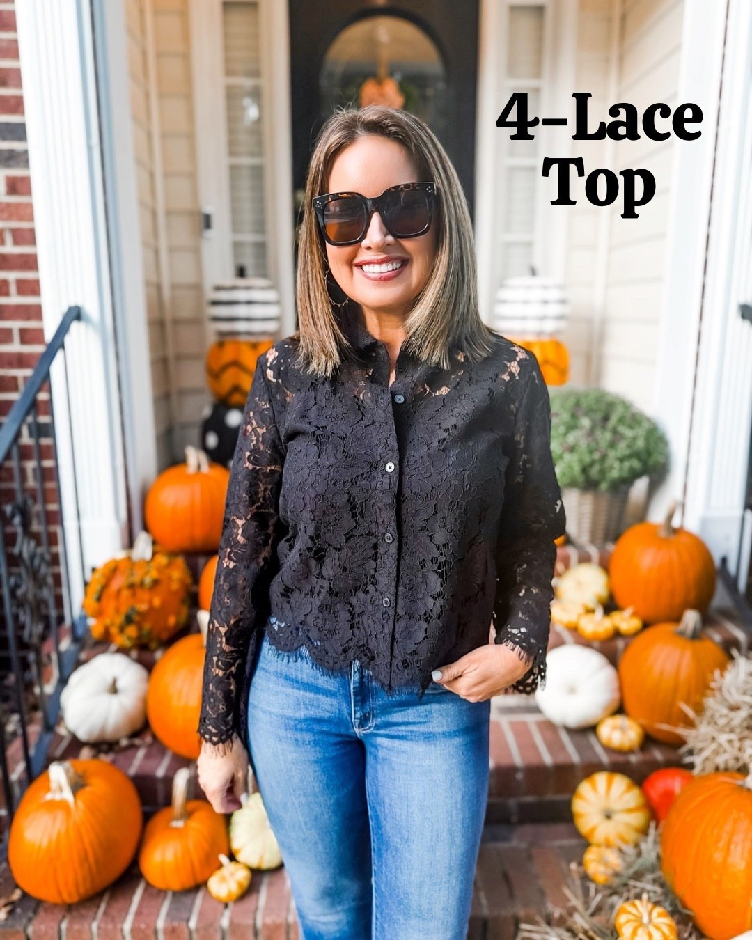 4th best seller of the month is this black lace top from Loft! - runs true to size - currently on a big sale! 

#LTKOver40 #LTKWorkwear #LTKSaleAlert