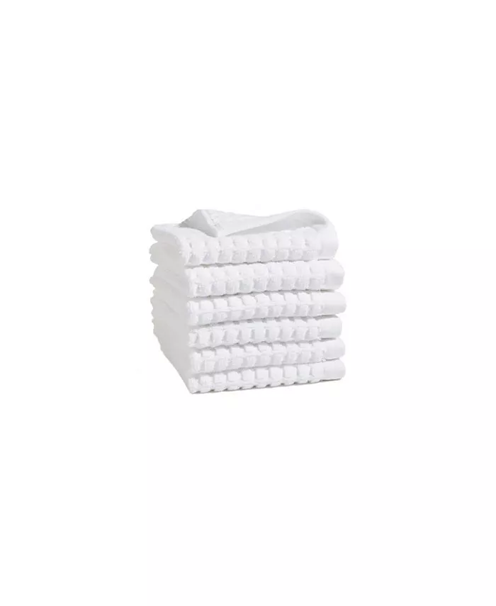 DKNY Quick Dry 6-Piece Bath Towel, Hand Towel & Washcloth Set