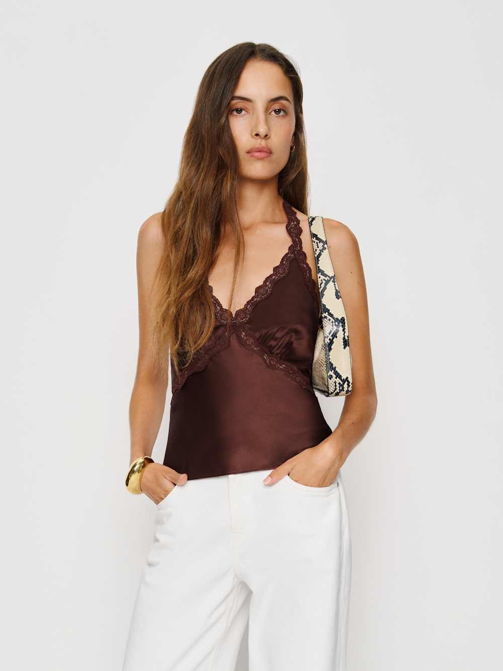 Monica Silk Top | Reformation (Global)