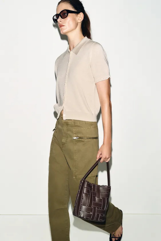 WOVEN CROSSBODY BAG | Zara US