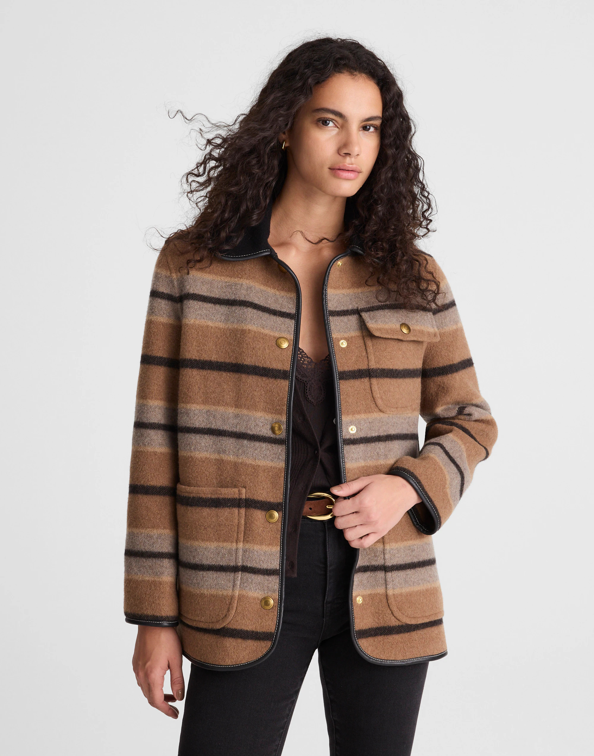 Striped Chore Jacket | Madewell | Madewell