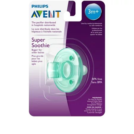Philips Avent Soothie Pacifier 3-18 Months Green 1 Pack SCF193/00 | Walmart (US)