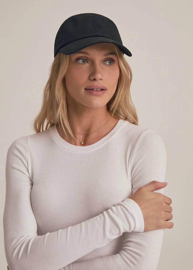 BASEBALL CAP WITH LEATHER STRAP | Favorite Daughter
