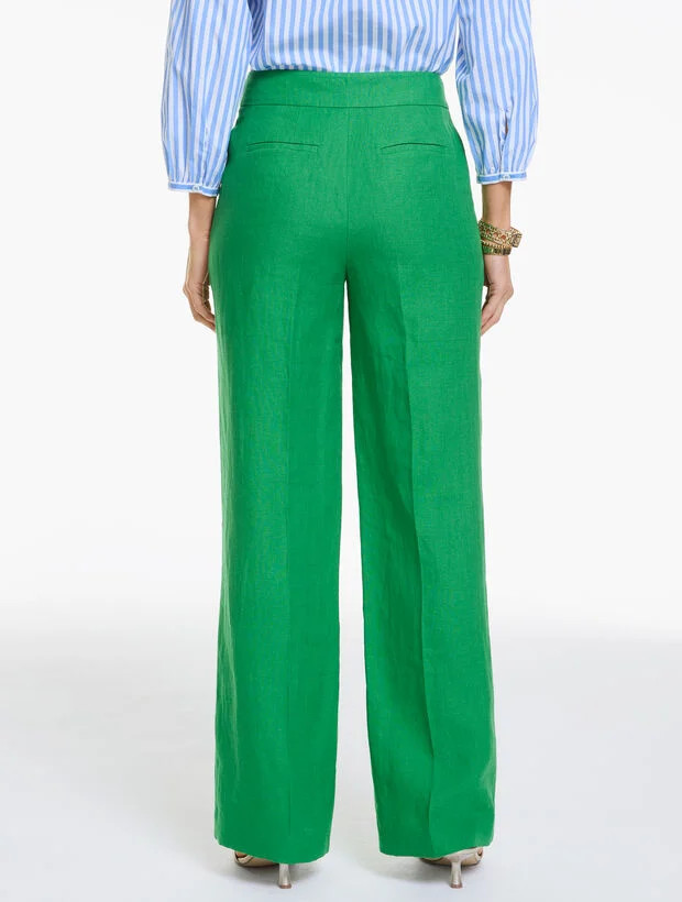 Linen Wide Leg Pants | Talbots