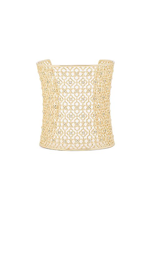 Kendra Scott Jude Cuff in Metallic Gold. | Revolve Clothing