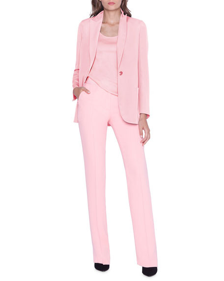 Akris Amandine One-Button Silk Jacket | Neiman Marcus