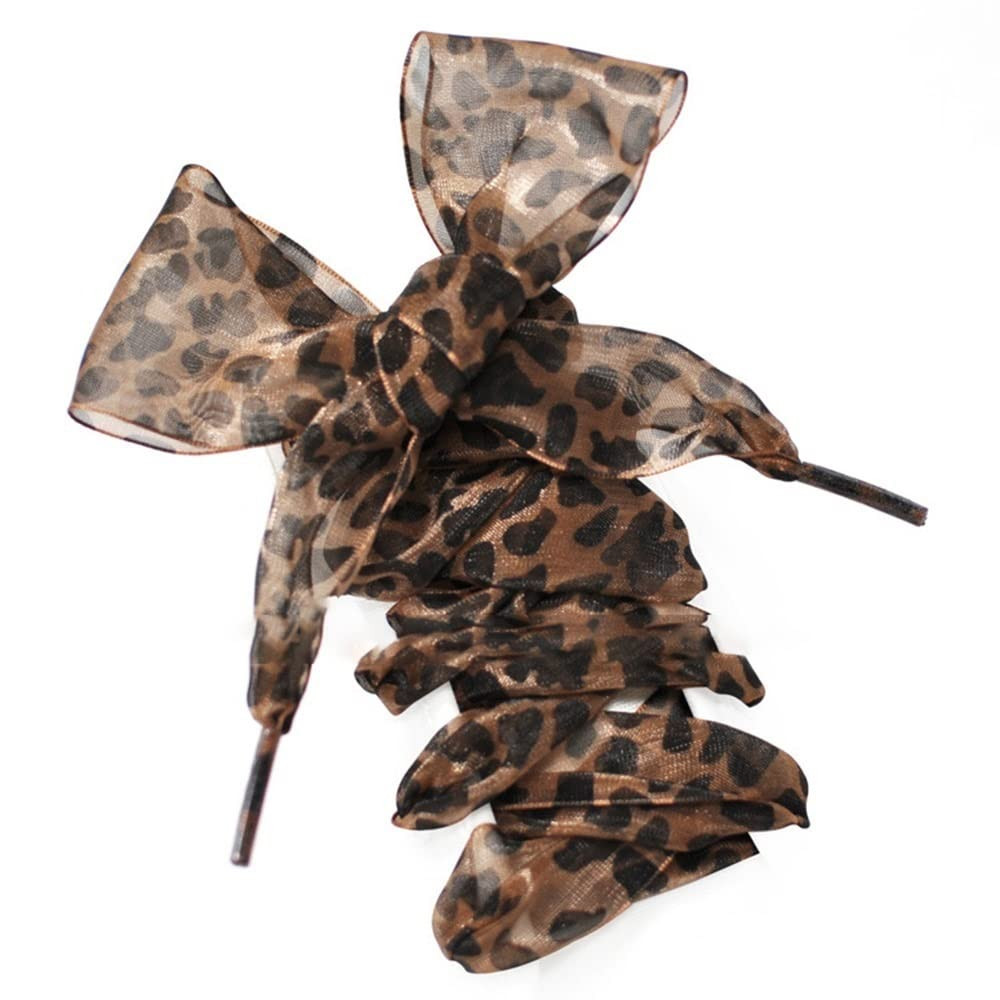 Long Cute Fashion Leopard Print Ladies Exquisite Small Fresh Lace Flat Bottom Silk Satin All-matc... | Amazon (US)