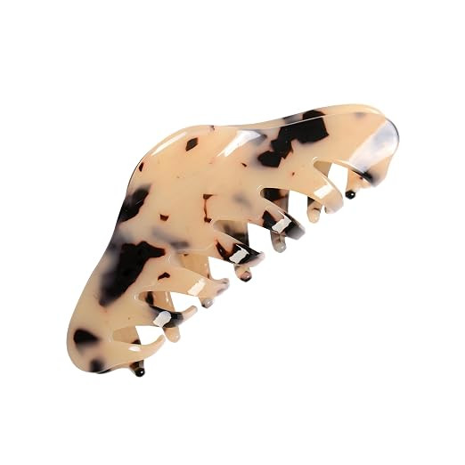 Emma Lily Cellulose Acetate French Hair Claw, Gifts for Women, Ivory Tortoise Shell Curve Design... | Amazon (US)