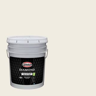 5 gal. PPG1015-1 Vanilla Milkshake Flat/Matte Interior Paint with Primer | The Home Depot