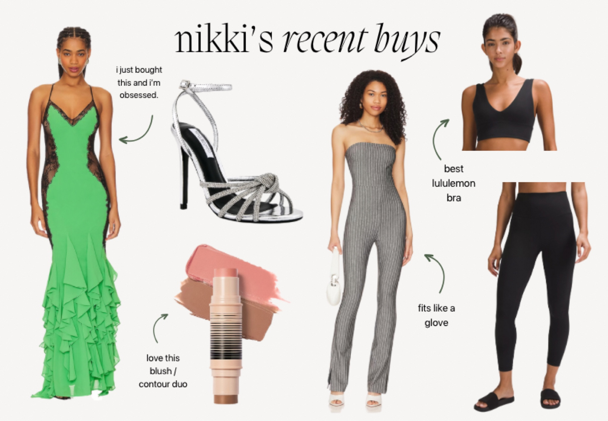 recent purchases i’ve made and actually love. including my silver birthday shoes and my favorite lululemon set. 

#LTKstyletip #LTKHoliday