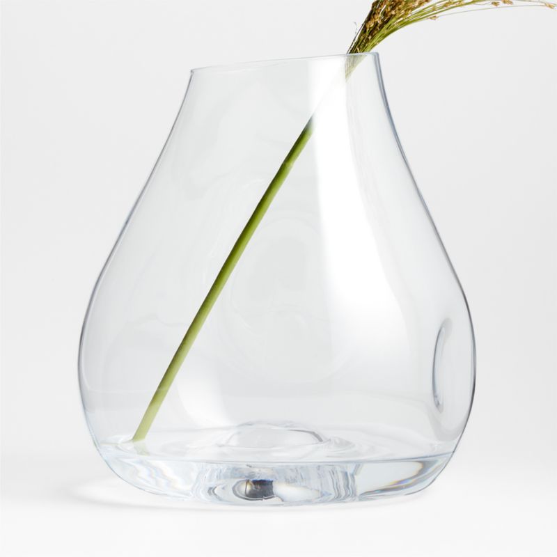 Regen Clear Blown Glass Vase 15" + Reviews | Crate & Barrel | Crate & Barrel