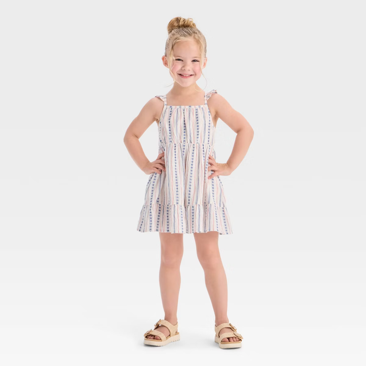 Toddler Girls' Americana Stars and Stripe Tank Dress - Cat & Jack™ | Target