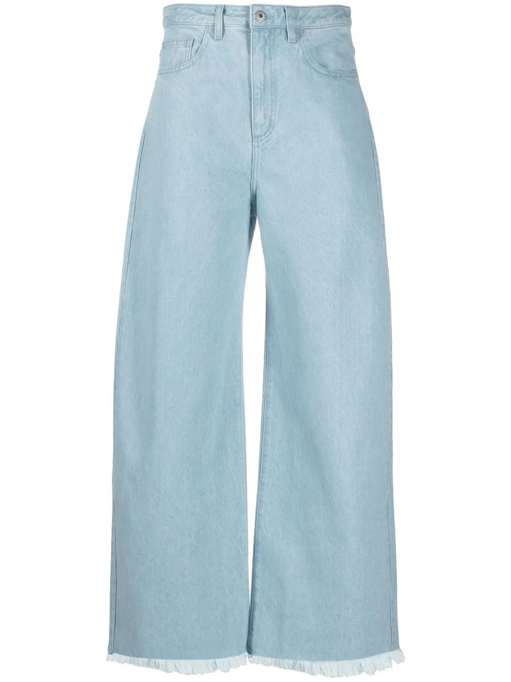 Marques'Almeida Frayed wide-leg Jeans - Farfetch | Farfetch Global