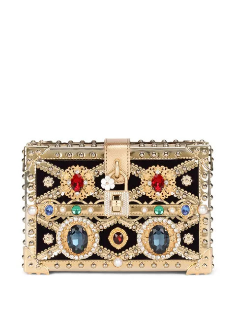 Dolce Box jewelled clutch | Farfetch (US)