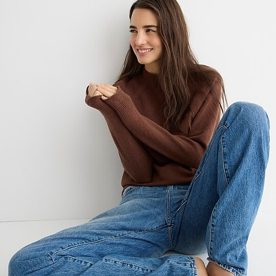 Rollneck sweater in Supersoft yarn | J. Crew US