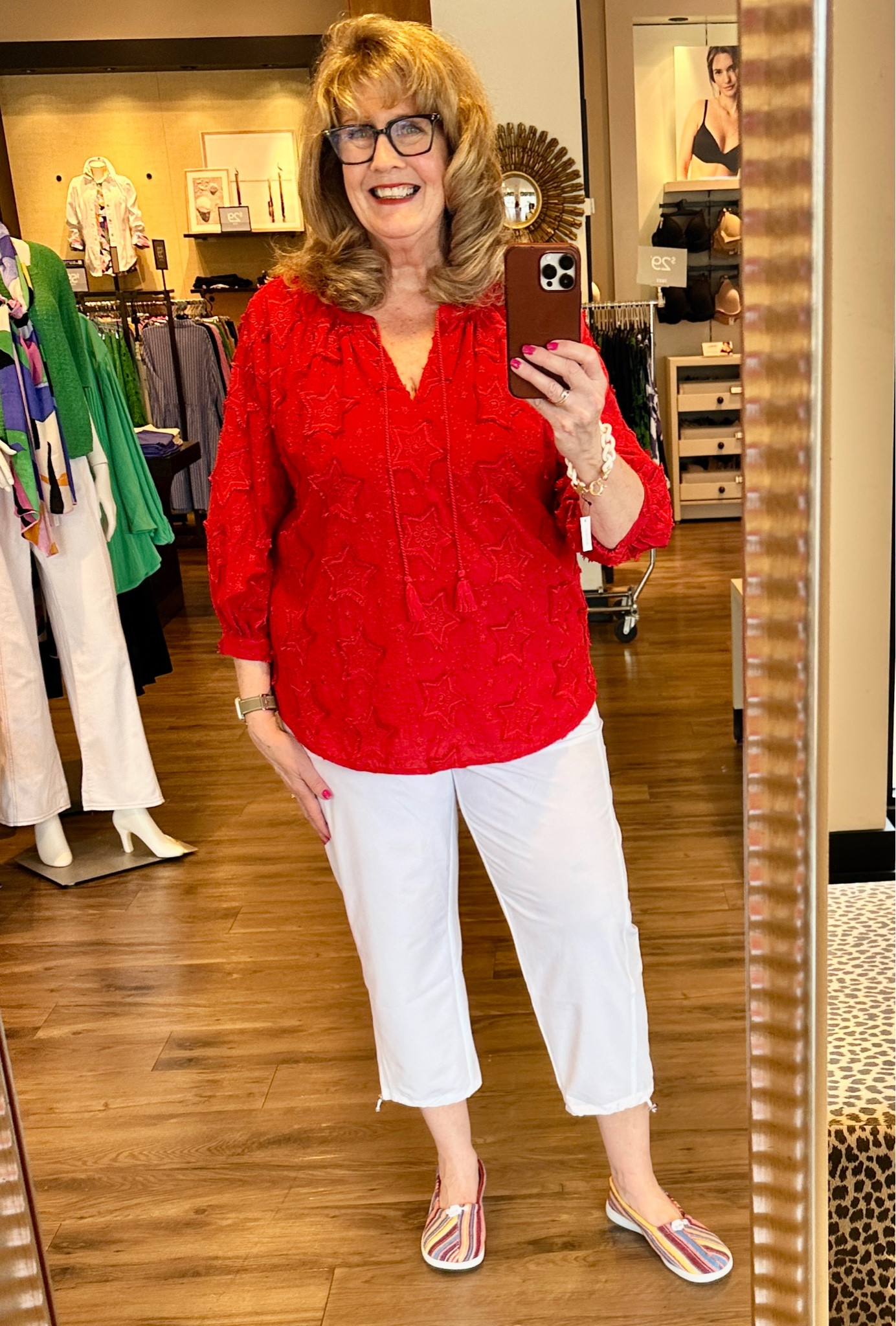 The textured stars in this top are lovely and make it very special with Zenergy cropped pants. 


#LTKMidsize #LTKOver40 #LTKSeasonal