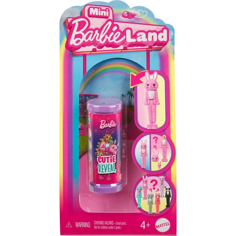 Barbie Mini BarbieLand Cutie Reveal Doll & Pet, 1.5-inch Color Dream Series (Styles May Vary) | Walmart (US)
