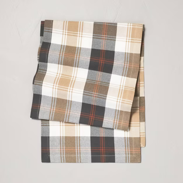 Fall Tartan Plaid Table Runner - Hearth & Hand™ with Magnolia | Target