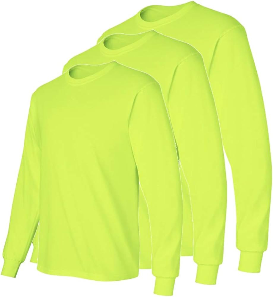 Fit In Basic Safety High Visibility Long Sleeve Construction Work Shirts Pack for Men | Amazon (US)